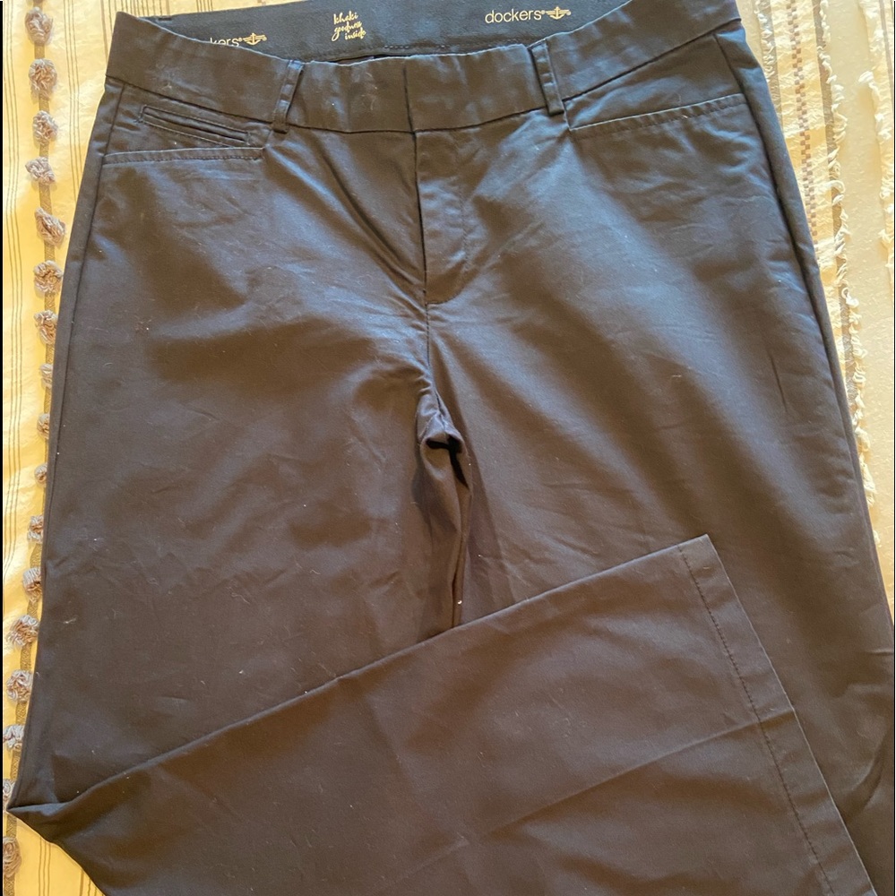 Dockers wide leg khakis-Navy blue